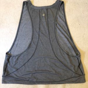 Lulu muscle tank light blue/gray